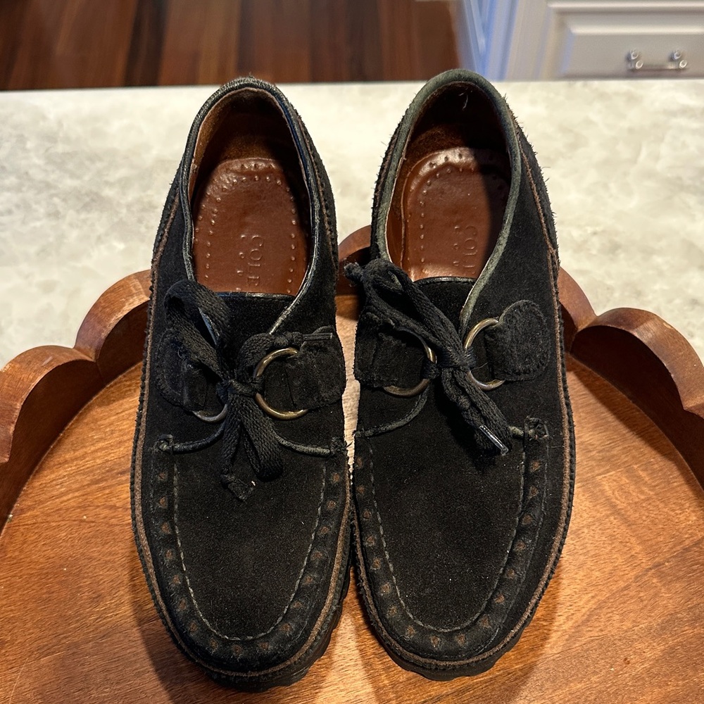 Cole Haan  Women’s Black Suede Loafers